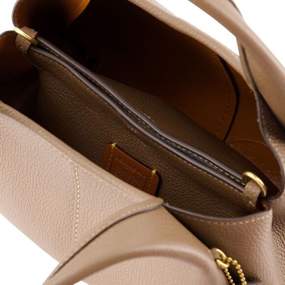 Lana 23 Shoulder Bag - Coach - Leather - Dark Stone - Picture 4 of 4